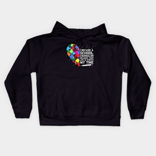 School Counselor Worth My  Back to School Counselor Kids Hoodie